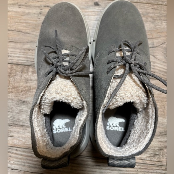 Sorel Woman’s Charcoal Suede Waterproof Fleece-Lined Boots Size 7 - Picture 7 of 11